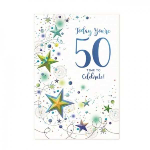 Simon Elvin Time To Celebrate! 50th Birthday Card