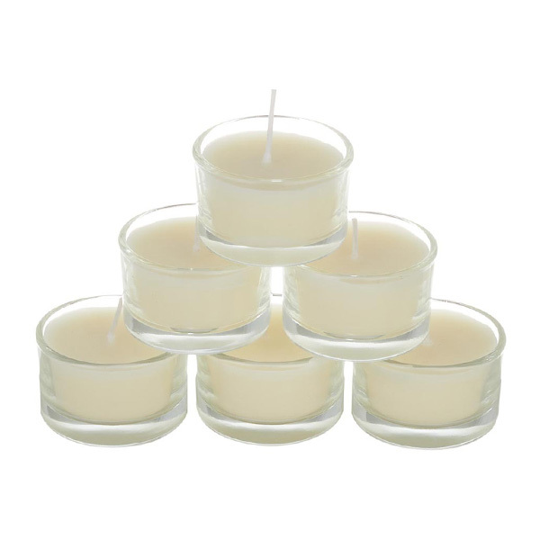 Livingandhome 6Pcs Vegetable Wax Scented Candle Set - White