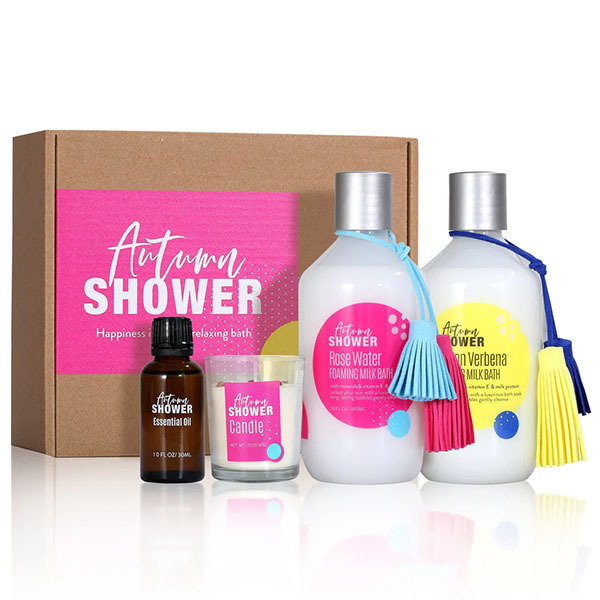 Livingandhome 4pcs Bubble Bath Gift Set