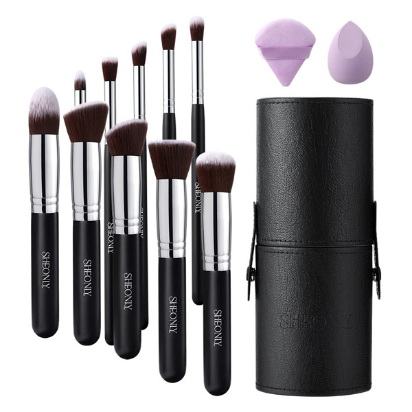 Livingandhome 10pcs Professional Makeup Brush Set