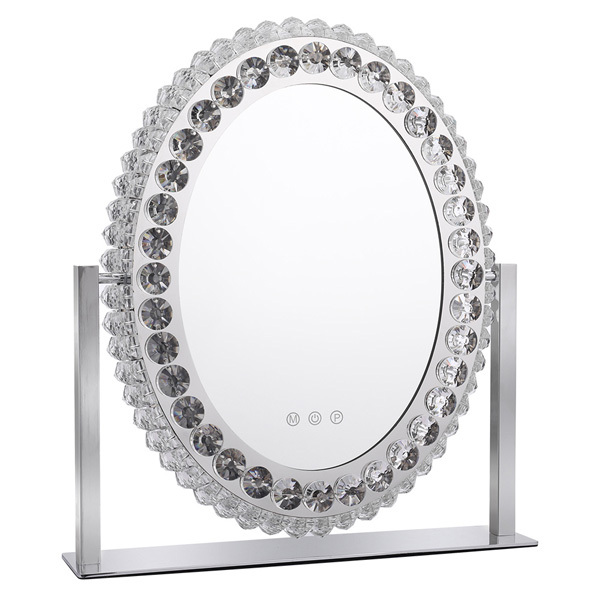 Livingandhome Crystal LED Hollywood Vanity Mirror