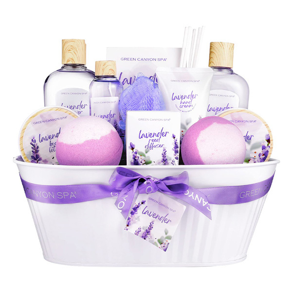 Livingandhome 12pcs Lavender Bath and Shower Set