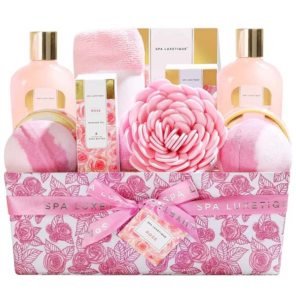 Livingandhome 12pcs Rose Bath Gift Set