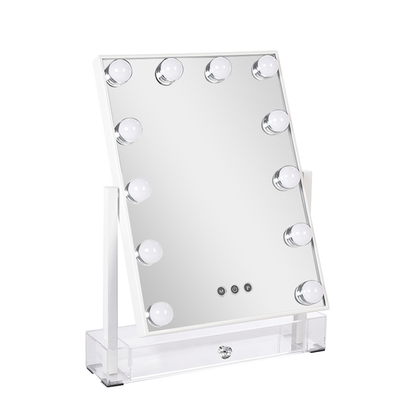 Livingandhome Rectangular Hollywood Vanity Makeup Mirror