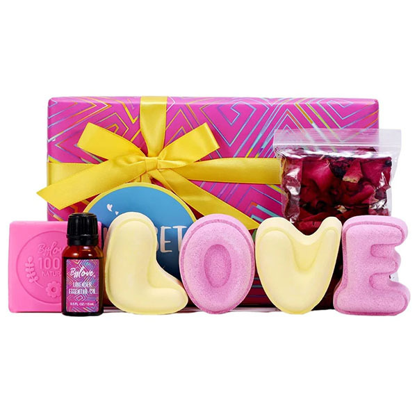 Livingandhome 7pcs Rose and Lavender Bath Bombs Set