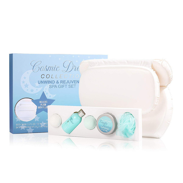 Livingandhome 6pcs Spa Bath Gift Set with Bathtub Pillow