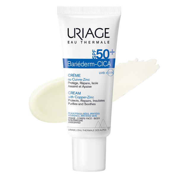 Uriage Bariéderm-CICA Cream With Copper-Zinc SPF50+ 40ml