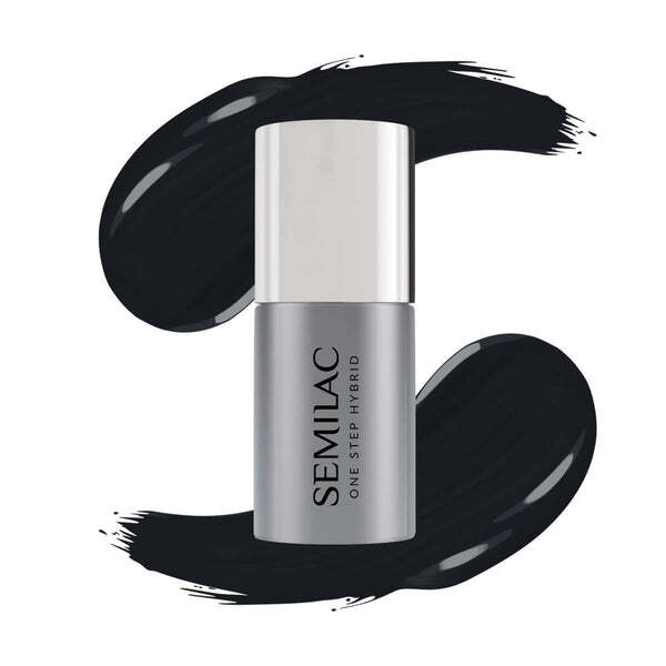 Semilac One Step Gel Polish Bottle 5ml 190 The Black