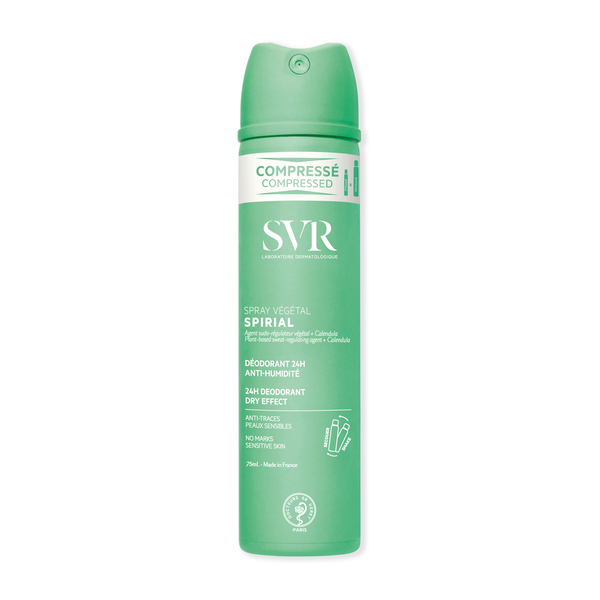 SVR SPIRIAL VEGETAL Compressed Natural 48hr Deodorant 75ml