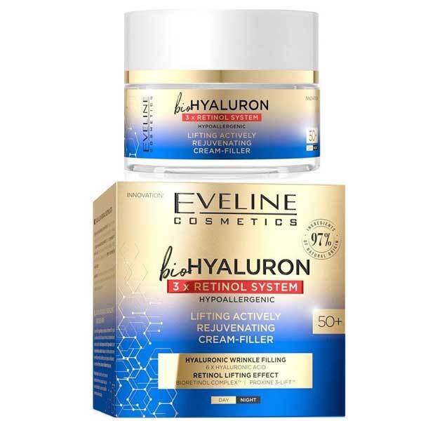 Eveline Bio Hyaluron 3Xretinol System Cream Filler 50 Plus