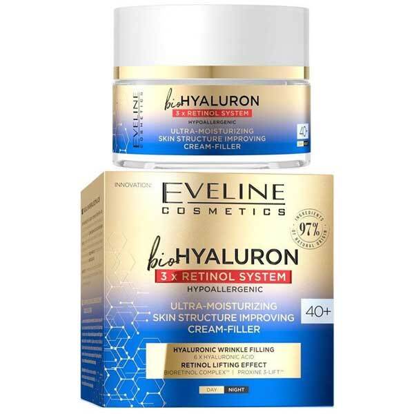 Eveline Bio Hyaluron 3X Retinol System Cream Filler 40 Plus