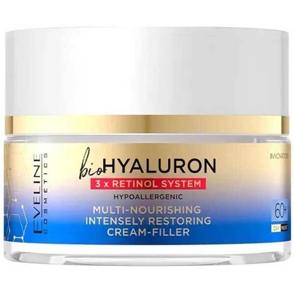 Eveline Bio Hyaluron 3X Retinol System Cream Filler 60 Plus