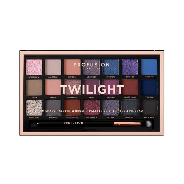 Profusion Cosmetics Twilight 21 Shade Eyeshadow Palette