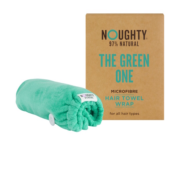 Noughty Microfibre Hair Towel - The Green One