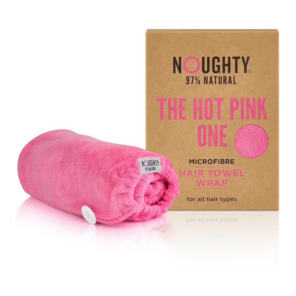 Noughty Microfibre Hair Towel - The Hot Pink One