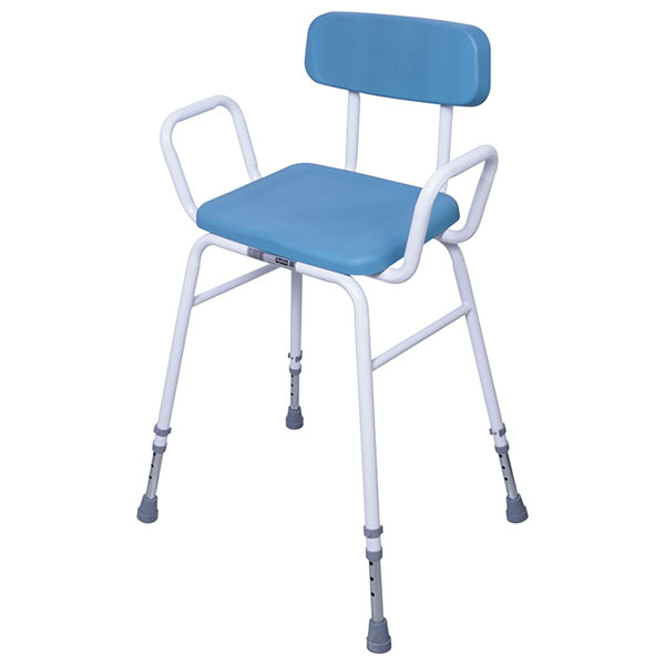 Aidapt Multi-use Perching Stool Blue/White