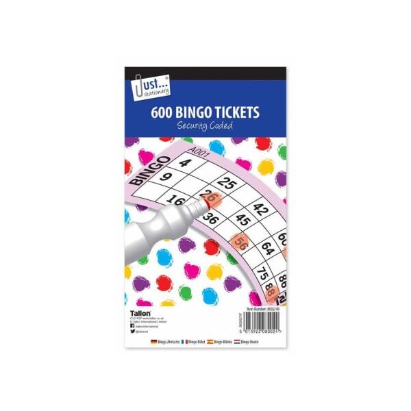 Just Stationery Jumbo Bingo Tickets