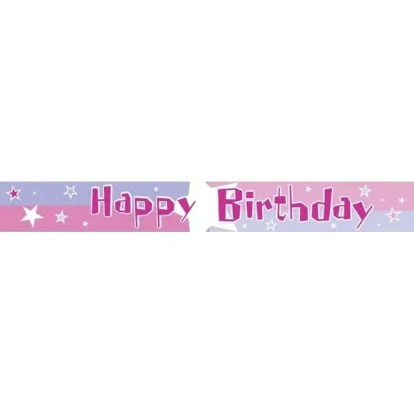 Amscan Shimmer Happy Birthday Banner