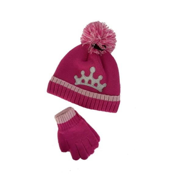 Girls Princess Hat And Gloves Set