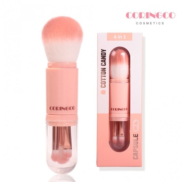 Coringco Cotton Candy 4 in 1 Vegan Makeup Brush Set