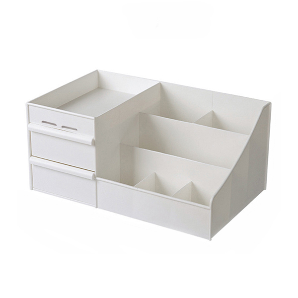 Livingandhome Plastic Makeup Storage Box with drawers Small