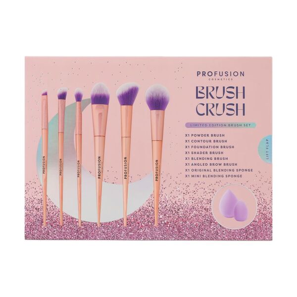 Profusion Cosmetics Brush Crush 8 Piece Brush Set