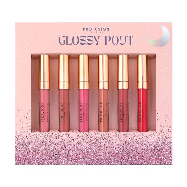 Profusion Cosmetics Glossy Pout 6 PC Lip Gloss Set