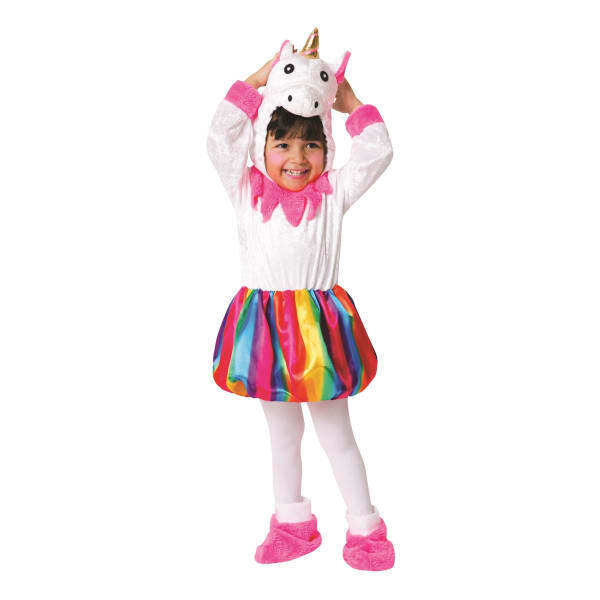 Bristol Novelty Toddlers Girls Unicorn Rainbow Costume