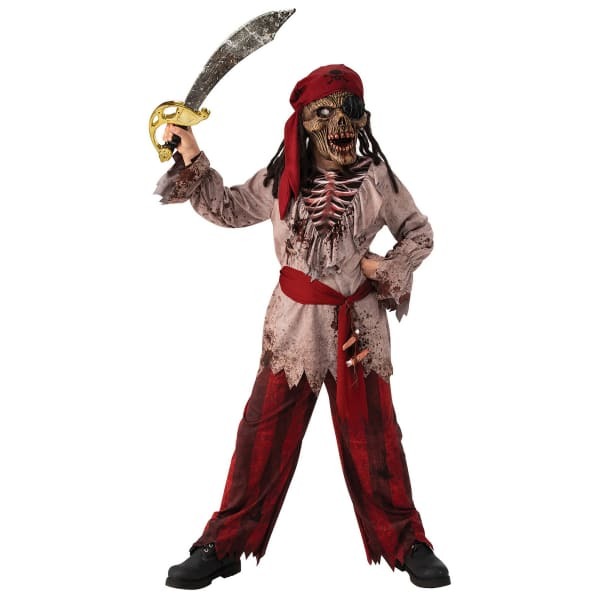 Boys Pirate Zombie Halloween Costume (7-8 Years)