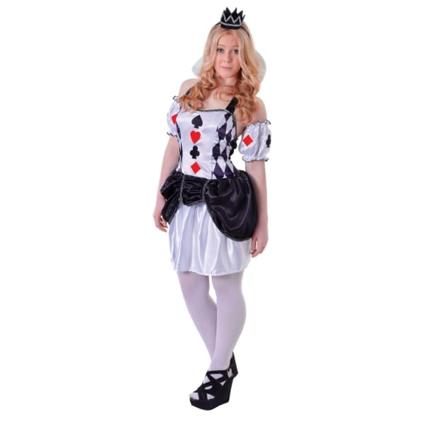 Bristol Novelty Teen Girls Harlequin Card Costume