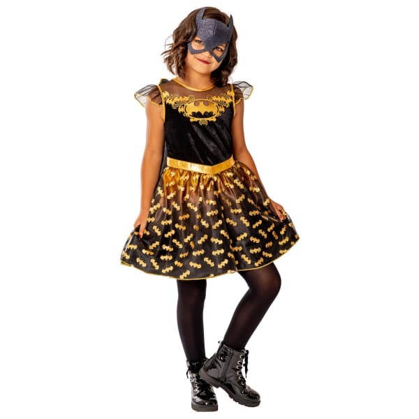 DC Comics Girls Deluxe Batgirl Costume Dress (5-6 Years)