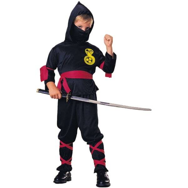 Bristol Novelty Kids Ninja Costume Set (4-6 Years)