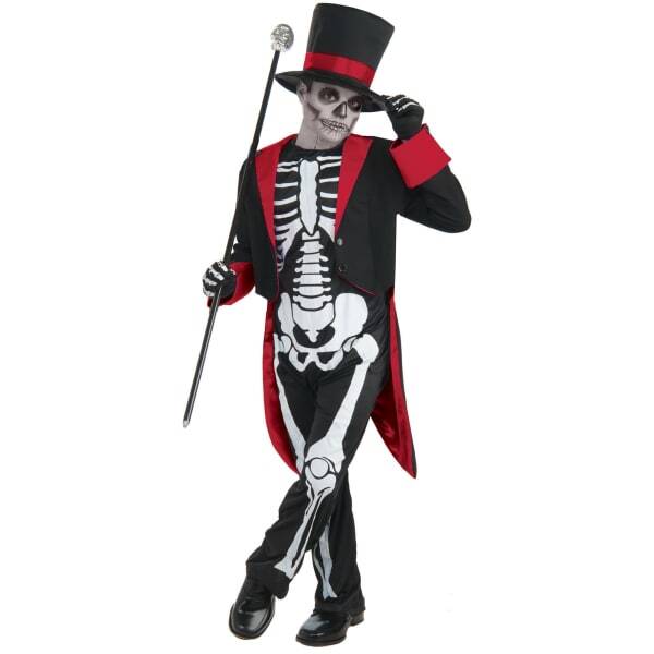 Bristol Novelty Kids Mr Bone Jangles Halloween Costume (L)