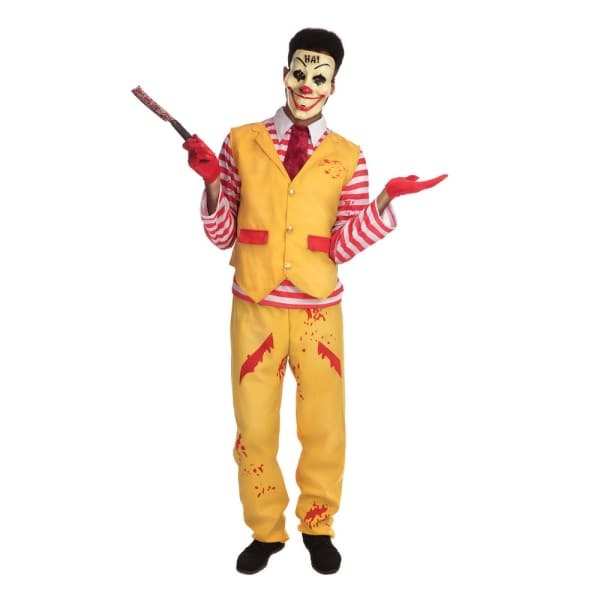 Bristol Novelty Mens Dapper Clown Halloween Costume (XL)