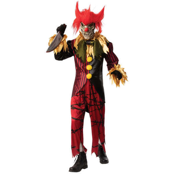 Bristol Novelty Adult Crazy Clown Costume (XL)