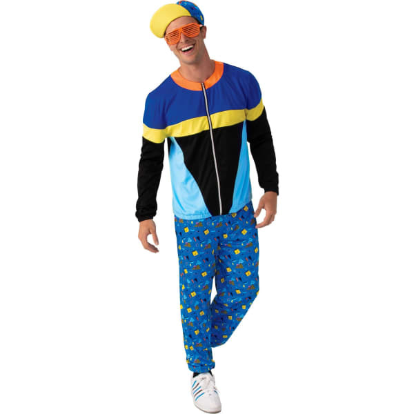 Unisexs Adults 90s Tracksuit Costume (Standard)