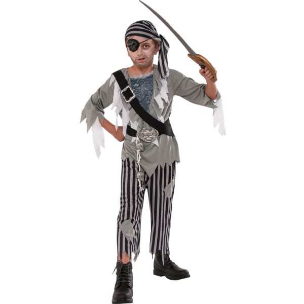 Boys Pirate Ghost Halloween Costume (5-6 Years)