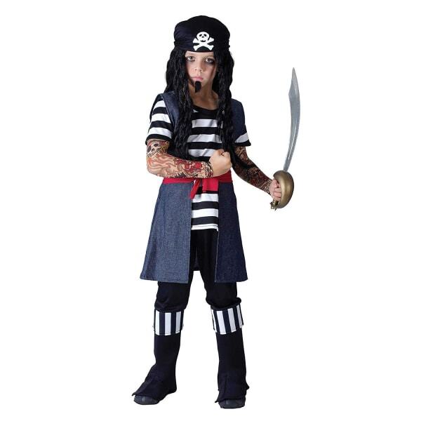 Bristol Novelty Boys Tattooed Pirate Costume (M)