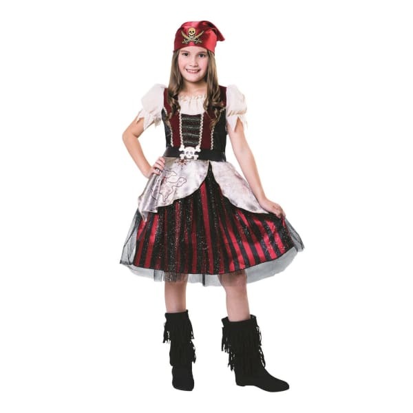 Bristol Novelty Girls Pirate Dress And Bandana Costume (M)