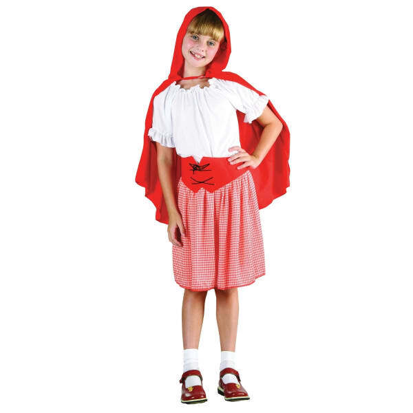 Bristol Novelty rens/Girls Red Riding Hood Costume (L)