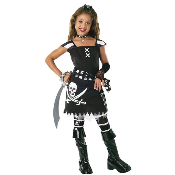 Bristol Novelty Girls Scar- Let Pirate Costume (S)