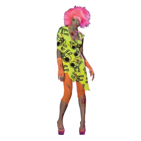 Bristol Novelty Womens Neon Rave Zombie Costume (Standard)