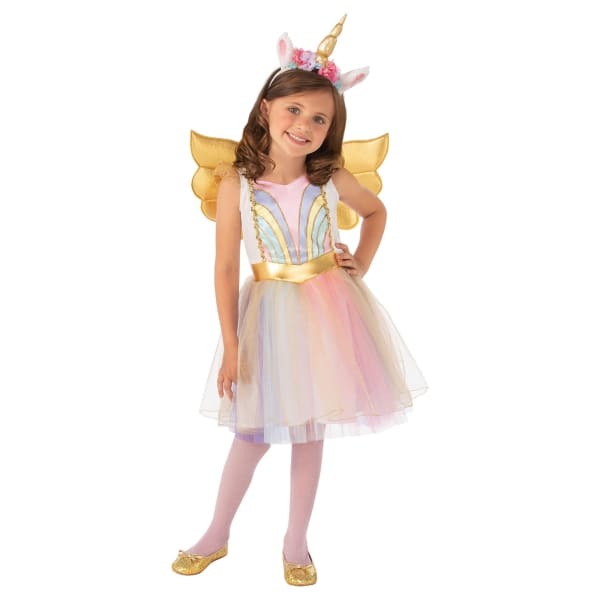 Bristol Novelty Girls Sparkling Unicorn Costume (7-8 Years)