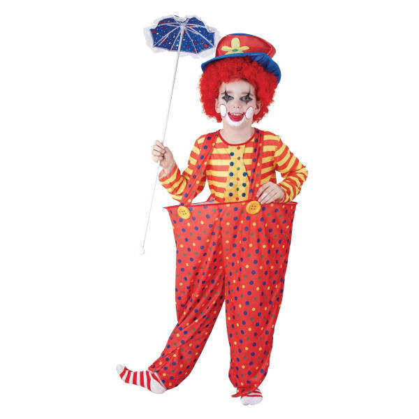 Bristol Novelty Kids Clown Costume With Hoop (S)