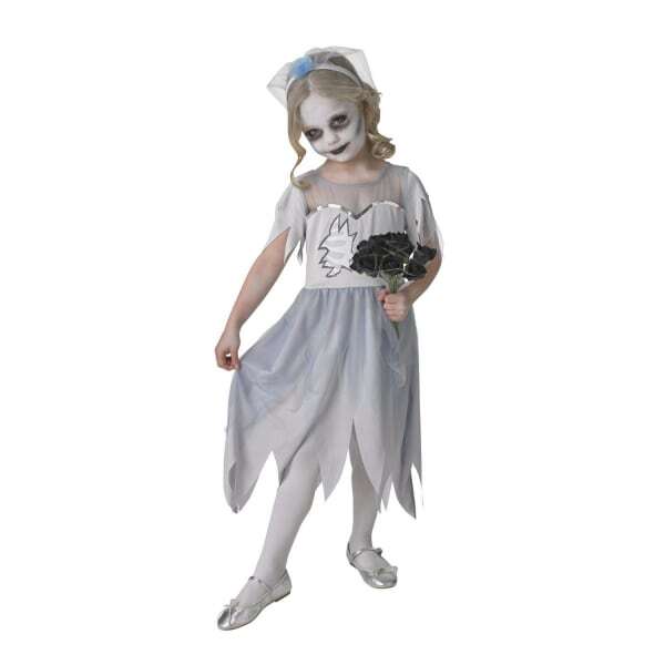 Girls Dearly Departed Bride Dress Costume (S)