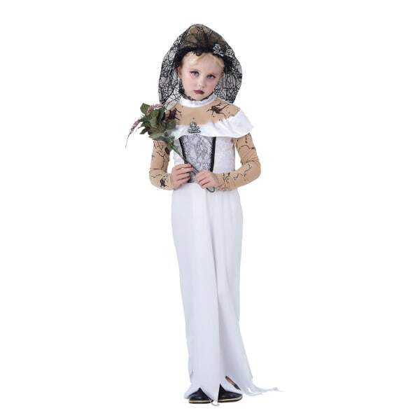 Bristol Novelty rens/Girls Zombie Bride Costume (S)