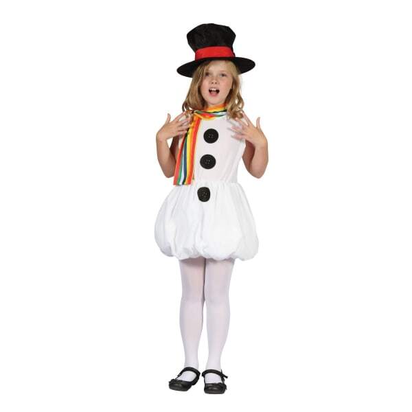 Bristol Novelty rens/Girls Snowman Costume (L)