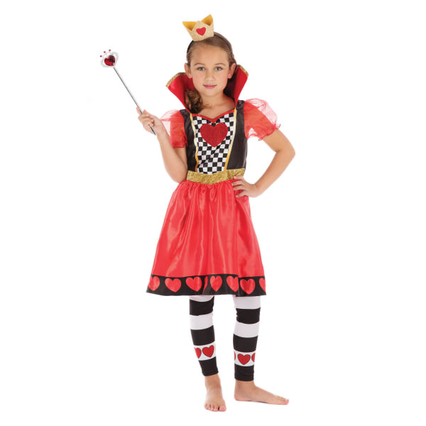 Bristol Novelty rens/Girls Queen Of Hearts Costume (S)