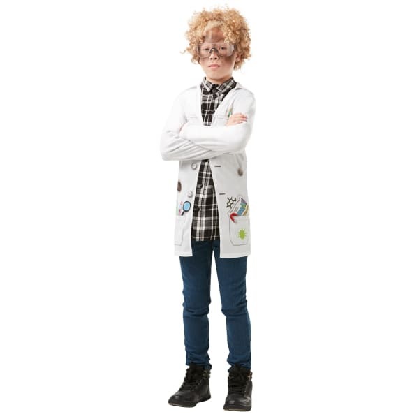 Kids Mad Scientist Costume Jacket (9-10 Years)