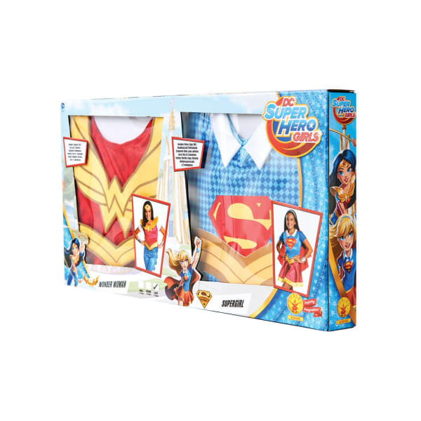 DC Comics Girls Superhero Costume Set (Pack of 2) (L)